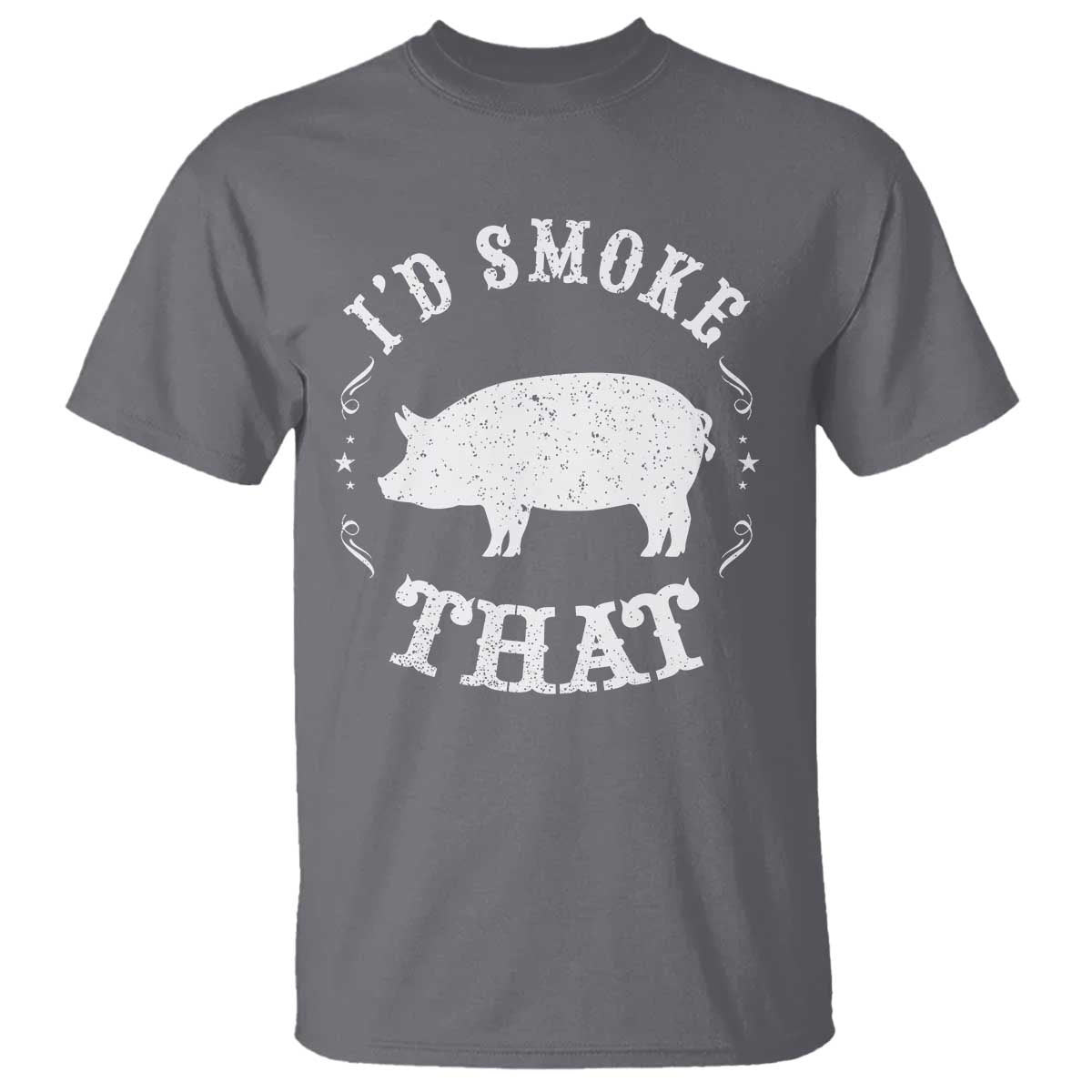 Funny BBQ Grilling I'd Smoke That T Shirt Barbecue Grill Father's Day - Wonder Print Shop
