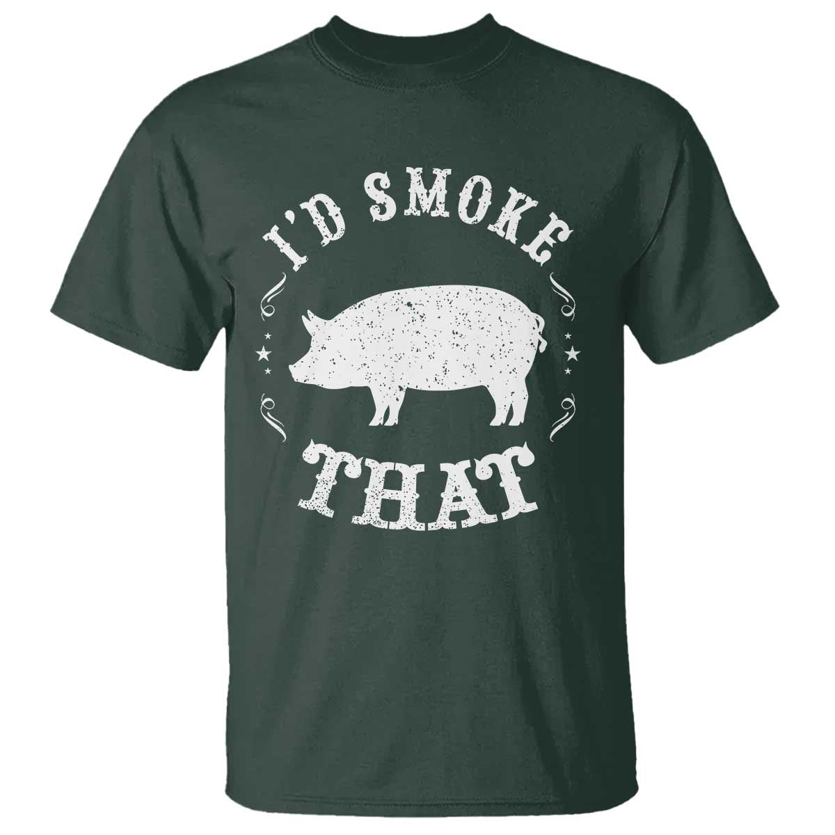 Funny BBQ Grilling I'd Smoke That T Shirt Barbecue Grill Father's Day - Wonder Print Shop