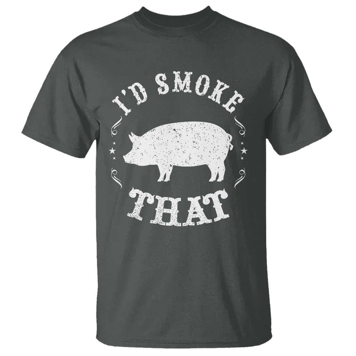 Funny BBQ Grilling I'd Smoke That T Shirt Barbecue Grill Father's Day - Wonder Print Shop