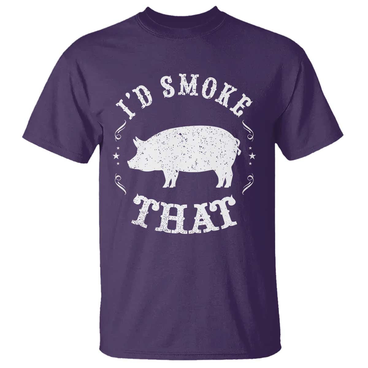 Funny BBQ Grilling I'd Smoke That T Shirt Barbecue Grill Father's Day - Wonder Print Shop