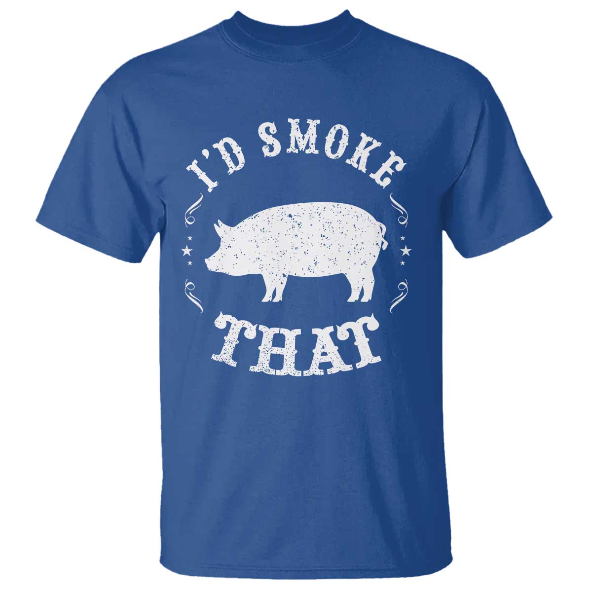 Funny BBQ Grilling I'd Smoke That T Shirt Barbecue Grill Father's Day - Wonder Print Shop