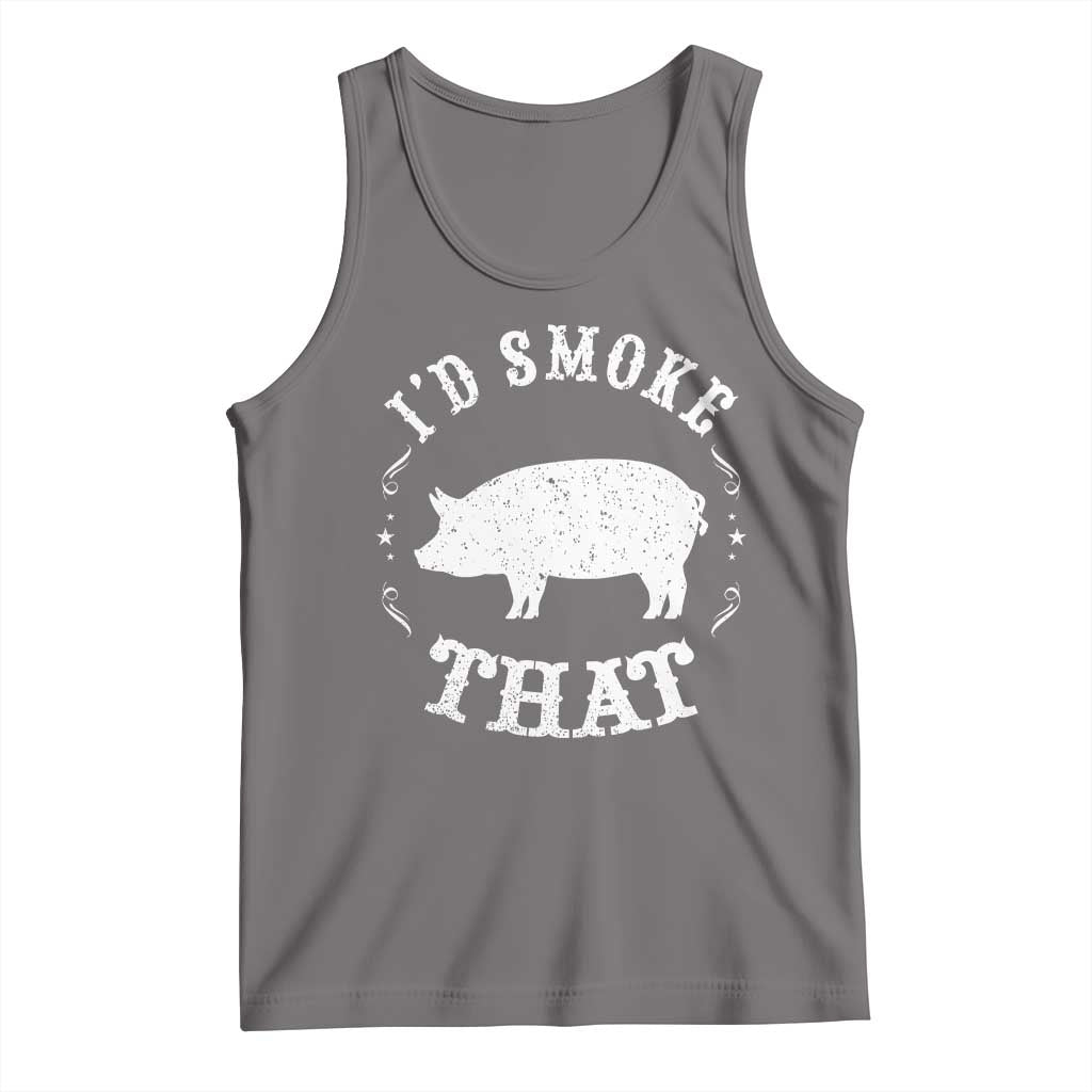 Funny BBQ Grilling I'd Smoke That Tank Top Barbecue Grill Father's Day