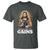 Funny Jesus Gym Workout Hallowed Be Thy Gains T Shirt Muscle Jesus Weightlifting - Wonder Print Shop