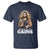 Funny Jesus Gym Workout Hallowed Be Thy Gains T Shirt Muscle Jesus Weightlifting - Wonder Print Shop