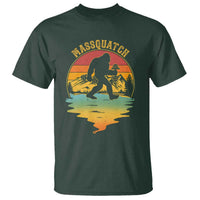 Funny Bigfoot Massquatch T Shirt Retro Workout Gym Weightlifter Sasquatch