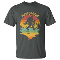 Funny Bigfoot Massquatch T Shirt Retro Workout Gym Weightlifter Sasquatch