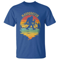 Funny Bigfoot Massquatch T Shirt Retro Workout Gym Weightlifter Sasquatch