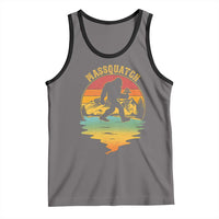 Funny Bigfoot Massquatch Tank Top Retro Workout Gym Weightlifter Sasquatch