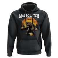 Funny Bigfoot Massquatch Hoodie Workout Gym Weightlifter Sasquatch