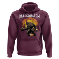 Funny Bigfoot Massquatch Hoodie Workout Gym Weightlifter Sasquatch