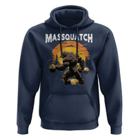 Funny Bigfoot Massquatch Hoodie Workout Gym Weightlifter Sasquatch