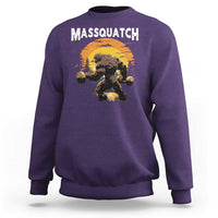 Funny Bigfoot Massquatch Sweatshirt Workout Gym Weightlifter Sasquatch