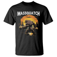 Funny Bigfoot Massquatch T Shirt Workout Gym Weightlifter Sasquatch