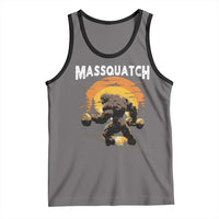 Funny Bigfoot Massquatch Tank Top Workout Gym Weightlifter Sasquatch