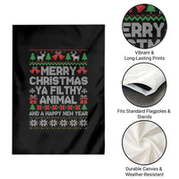 Funny Merry Christmas And A Happy New Year Garden Flag Christmas Movie - Wonder Print Shop