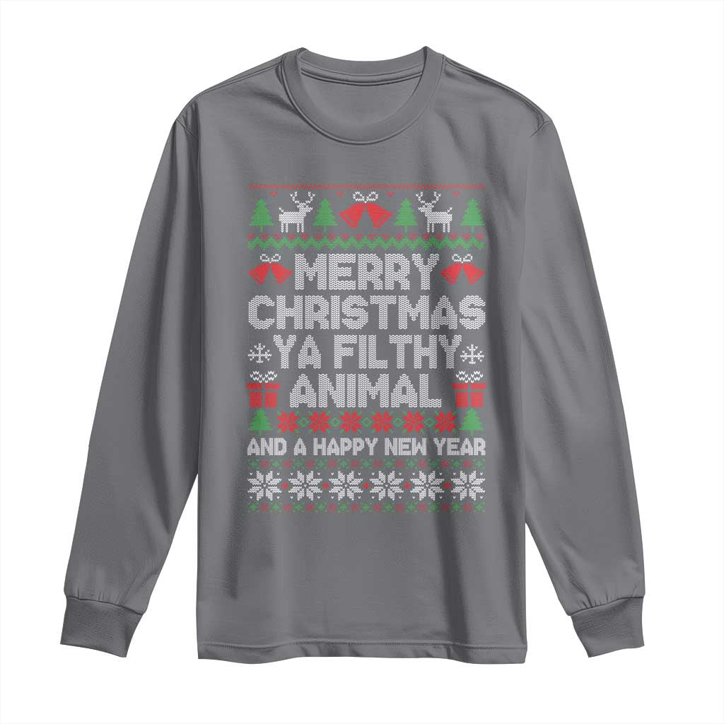 Funny Merry Christmas And A Happy New Year Long Sleeve Shirt Christmas Movie
