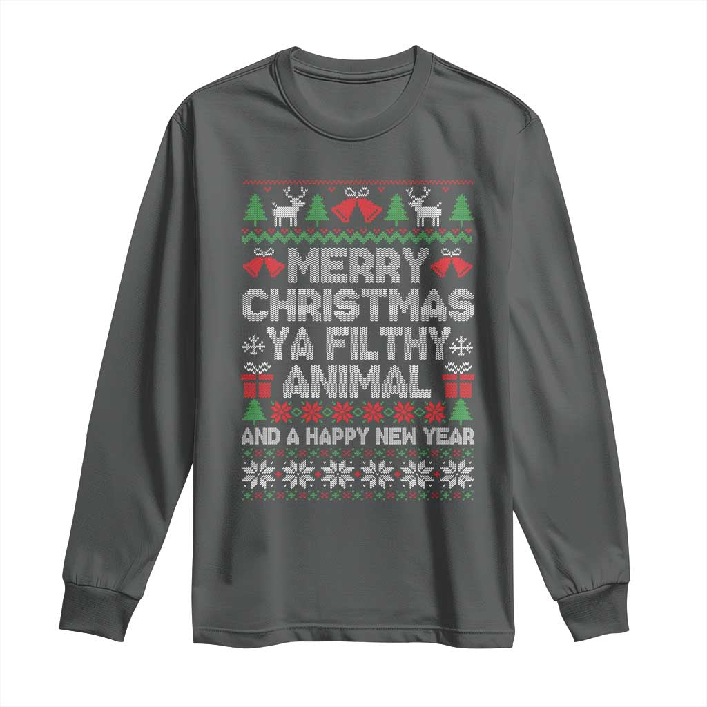 Funny Merry Christmas And A Happy New Year Long Sleeve Shirt Christmas Movie