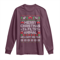 Funny Merry Christmas And A Happy New Year Long Sleeve Shirt Christmas Movie