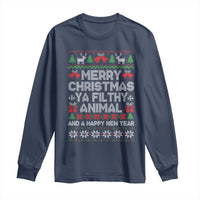 Funny Merry Christmas And A Happy New Year Long Sleeve Shirt Christmas Movie
