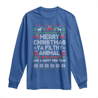 Funny Merry Christmas And A Happy New Year Long Sleeve Shirt Christmas Movie