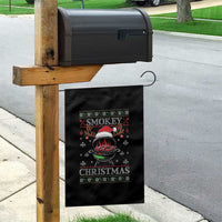 Funny Smokey Christmas Grilling Garden Flag BBQ Meat Father's Day - Wonder Print Shop