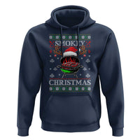 Funny Smokey Christmas Grilling Hoodie BBQ Meat Father's Day