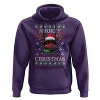 Funny Smokey Christmas Grilling Hoodie BBQ Meat Father's Day