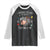 Funny I Survived 100 Days Of School Moo Deng Raglan Shirt It's I'm Fine Everything Is Fine
