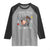 Funny I Survived 100 Days Of School Moo Deng Raglan Shirt It's I'm Fine Everything Is Fine