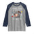 Funny I Survived 100 Days Of School Moo Deng Raglan Shirt It's I'm Fine Everything Is Fine