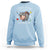 Funny I Survived 100 Days Of School Moo Deng Sweatshirt It's I'm Fine Everything Is Fine