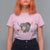 Funny I Survived 100 Days Of School Moo Deng T Shirt For Women It's I'm Fine Everything Is Fine