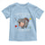 Funny I Survived 100 Days Of School Moo Deng Toddler T Shirt It's I'm Fine Everything Is Fine