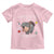 Funny I Survived 100 Days Of School Moo Deng Toddler T Shirt It's I'm Fine Everything Is Fine