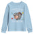 Funny I Survived 100 Days Of School Moo Deng Youth Sweatshirt It's I'm Fine Everything Is Fine