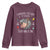 Funny I Survived 100 Days Of School Moo Deng Youth Sweatshirt It's I'm Fine Everything Is Fine