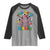 Funny Moo Deng 100 Days Bruh Raglan Shirt Happy 100 Days Of School