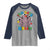 Funny Moo Deng 100 Days Bruh Raglan Shirt Happy 100 Days Of School