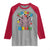 Funny Moo Deng 100 Days Bruh Raglan Shirt Happy 100 Days Of School