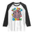 Funny Moo Deng 100 Days Bruh Raglan Shirt Happy 100 Days Of School