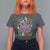Funny Moo Deng 100 Days Bruh T Shirt For Women Happy 100 Days Of School