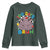 Funny Moo Deng 100 Days Bruh Youth Sweatshirt Happy 100 Days Of School