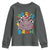 Funny Moo Deng 100 Days Bruh Youth Sweatshirt Happy 100 Days Of School