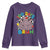 Funny Moo Deng 100 Days Bruh Youth Sweatshirt Happy 100 Days Of School