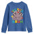 Funny Moo Deng 100 Days Bruh Youth Sweatshirt Happy 100 Days Of School
