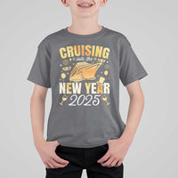 Family New Year's Trip 2025 T Shirt For Kid Cruising Into The New Year 2025