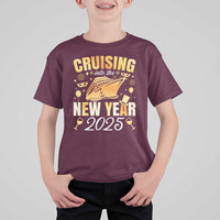 Family New Year's Trip 2025 T Shirt For Kid Cruising Into The New Year 2025