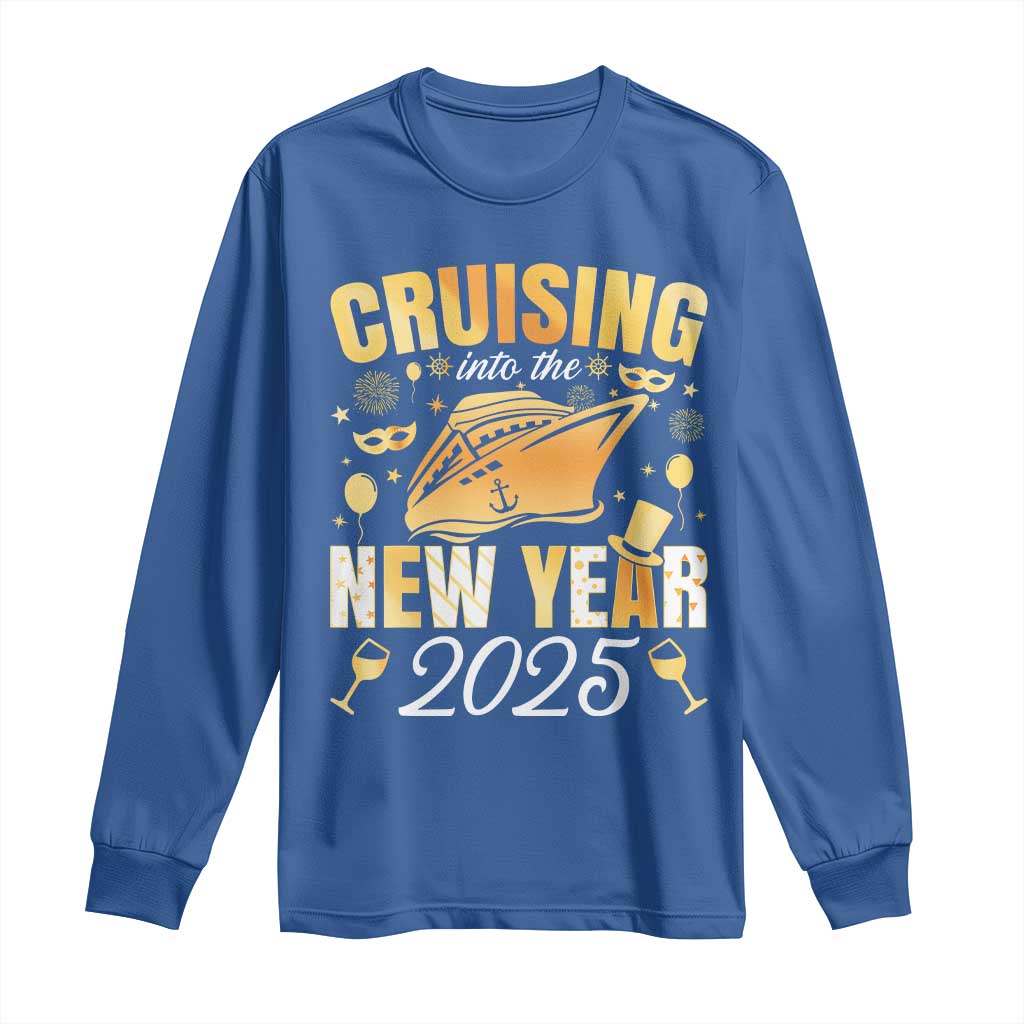 Family New Year's Trip 2025 Long Sleeve Shirt Cruising Into The New Year 2025