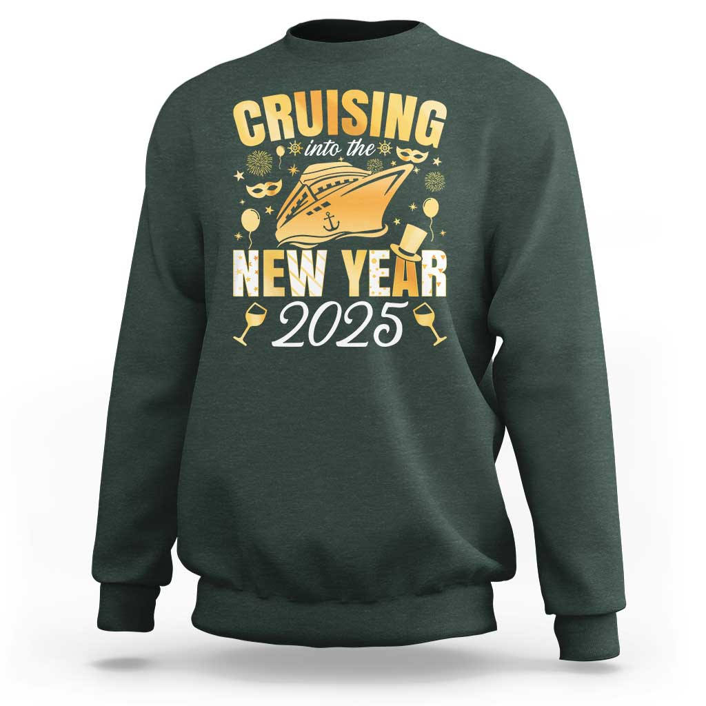 Family New Year's Trip 2025 Sweatshirt Cruising Into The New Year 2025