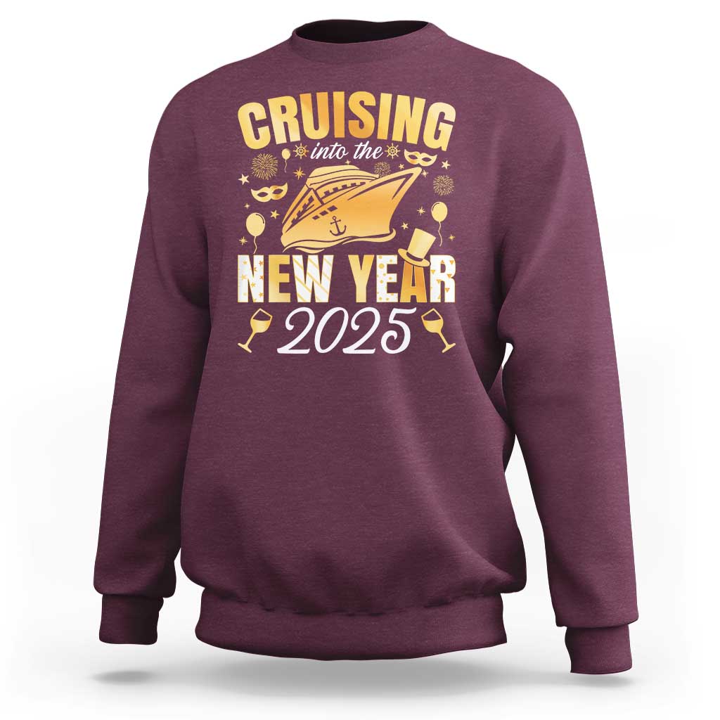 Family New Year's Trip 2025 Sweatshirt Cruising Into The New Year 2025